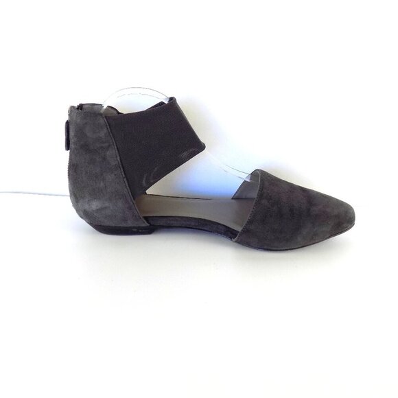 Eileen Fisher Allot D'Orsay Suede Flats Size 10 Olive - Picture 6 of 10